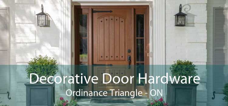 Decorative Door Hardware Ordinance Triangle - ON