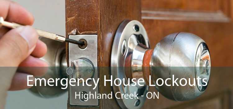 Emergency House Lockouts Highland Creek - ON